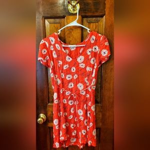 BILLABONG Pink Floral Dress Size Small